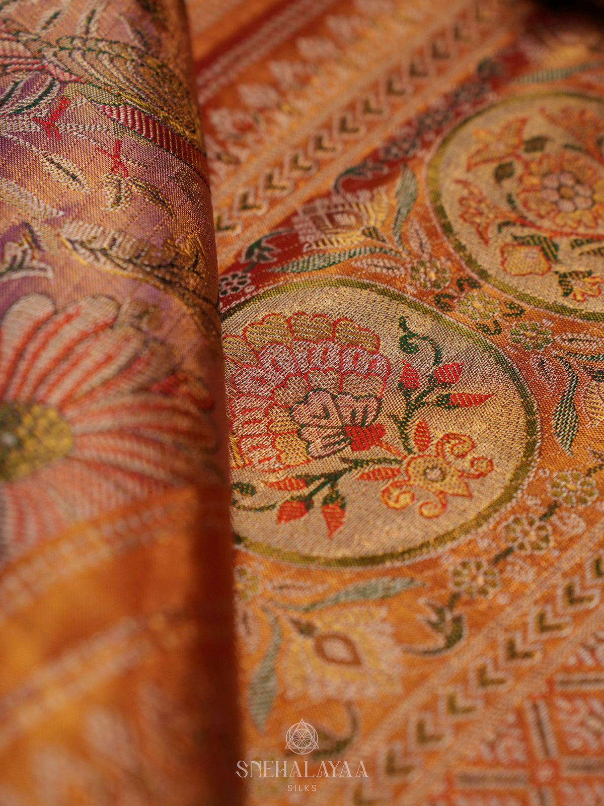 Rose Pink Kanjivaram Silk Saree