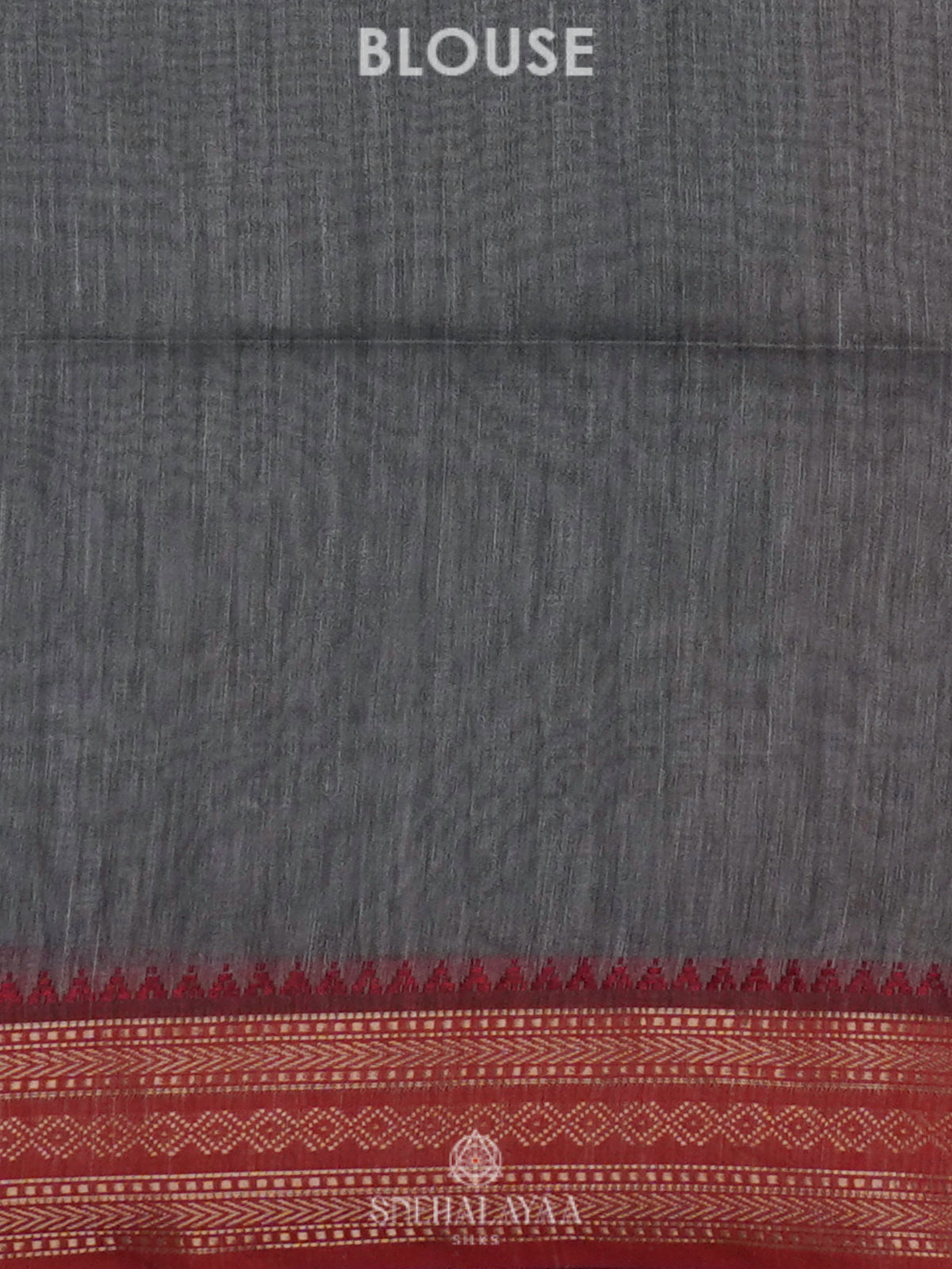 Grey Printed Linen Saree