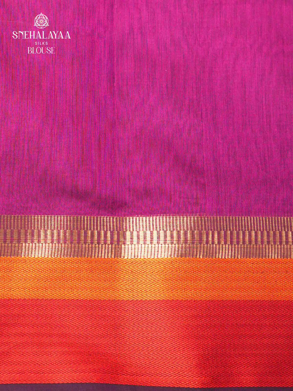 Magenta Maheshwari Silk Cotton Saree