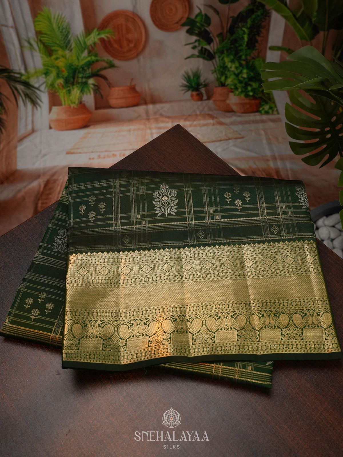 Green Kanjivaram Silk Saree