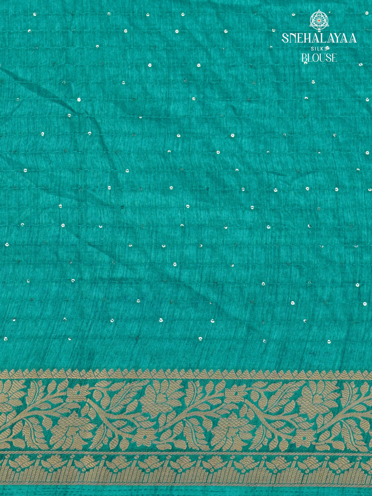 Ocean Blue Dola Silk Saree