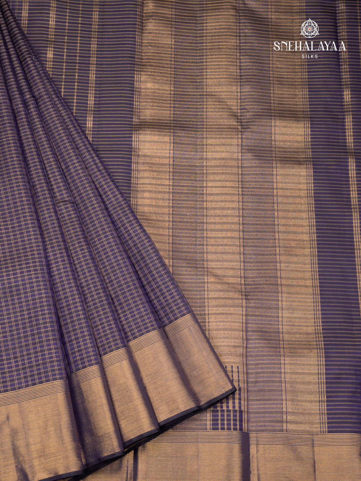 Purple Kanjivaram Silk Saree