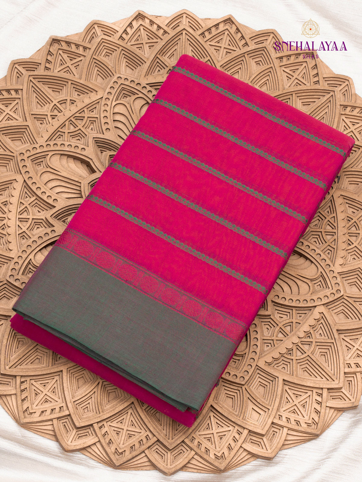 Pink Kanchi Cotton saree