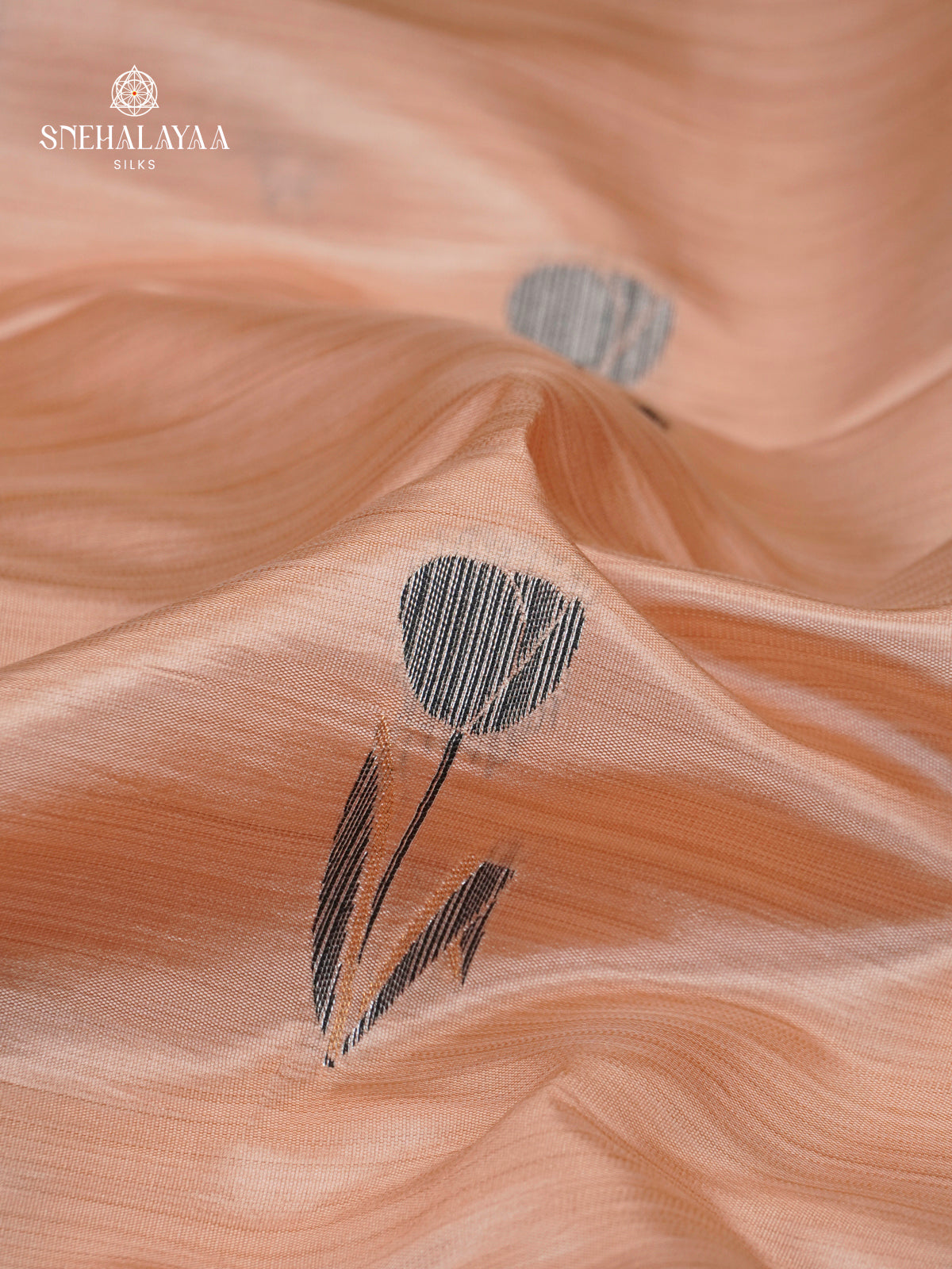 Peach Dola Silk Saree