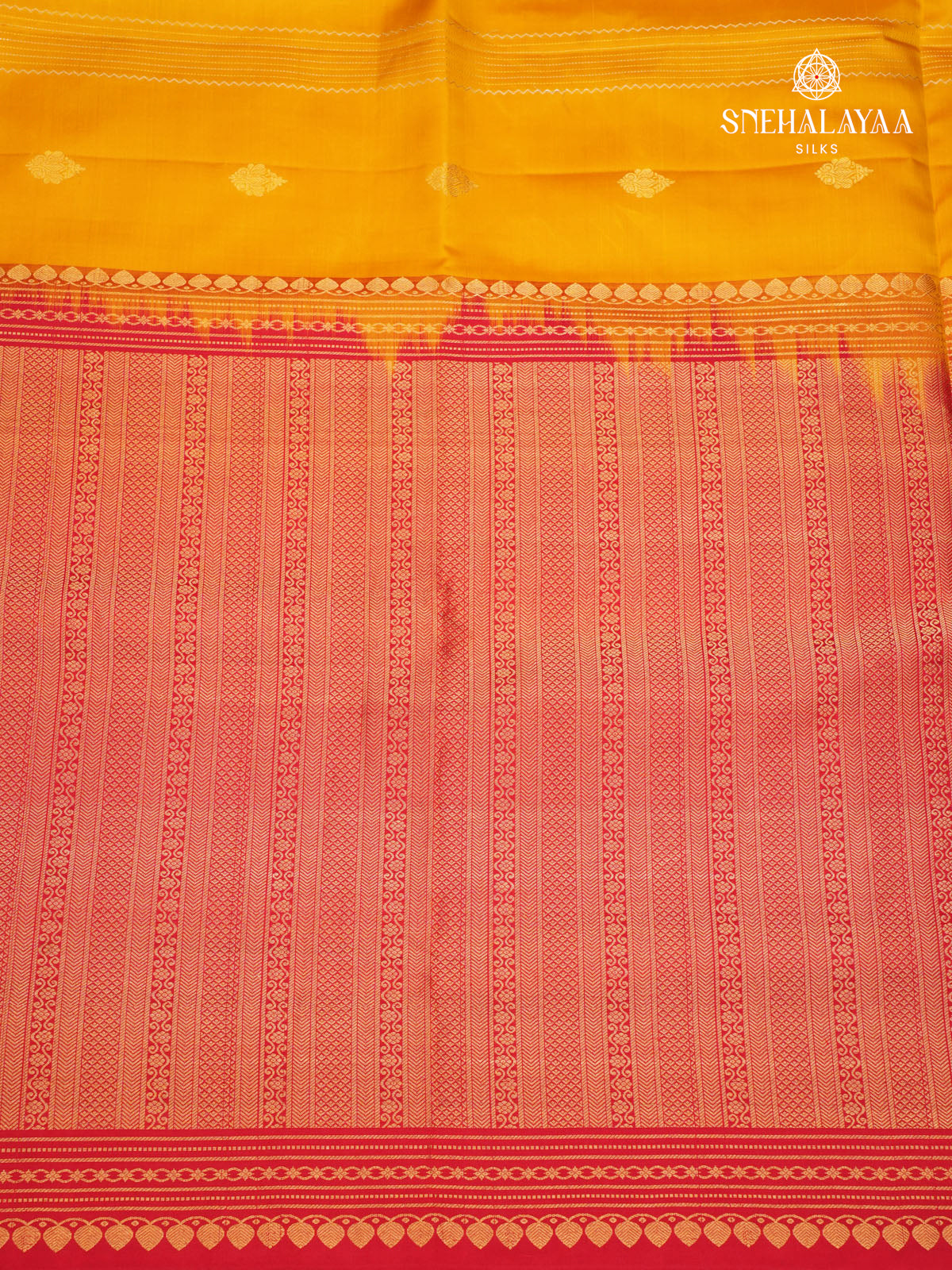 Yellow Kanjivaram Soft Silk Saree