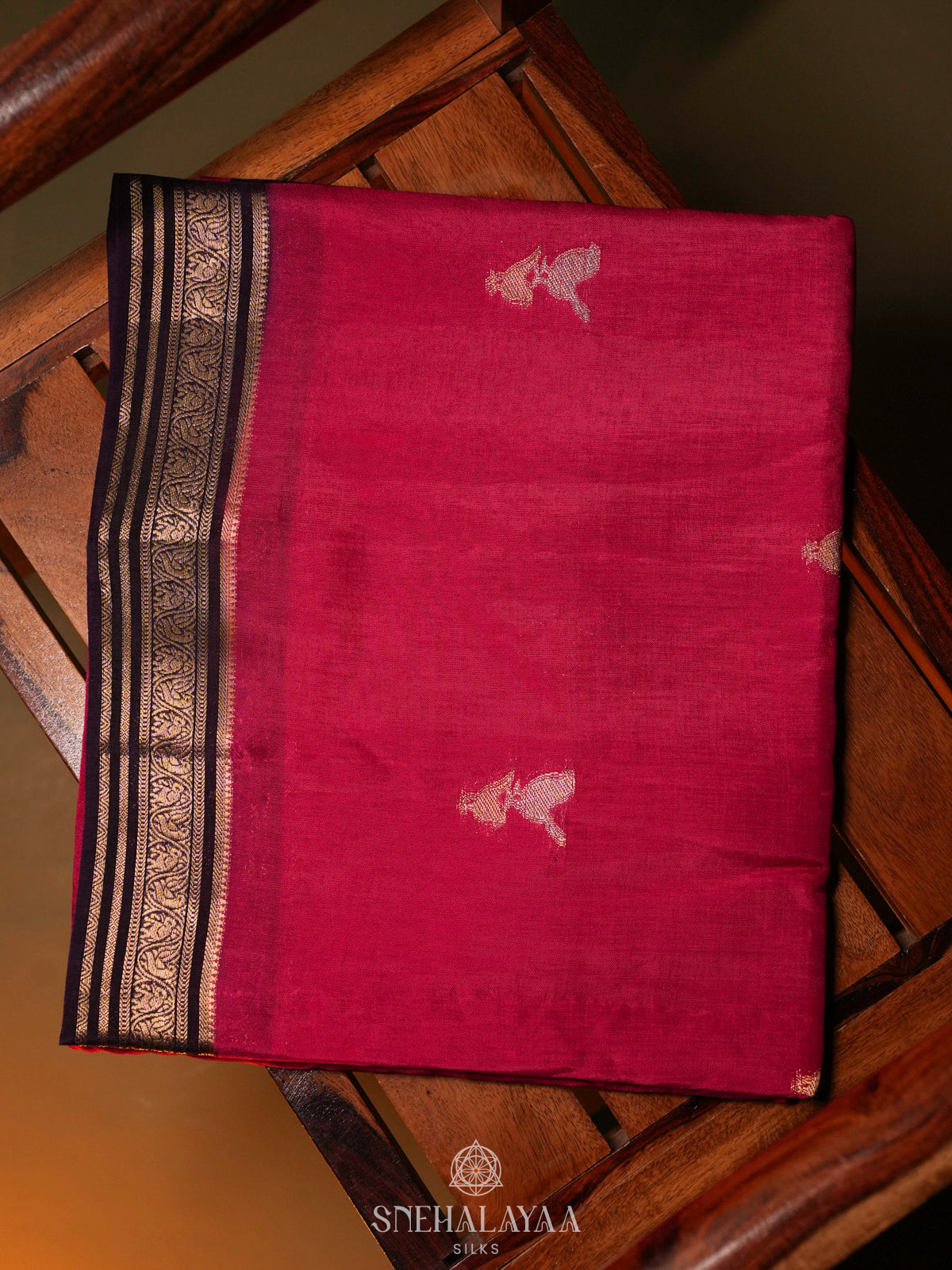 Pink Banaras Silk Saree