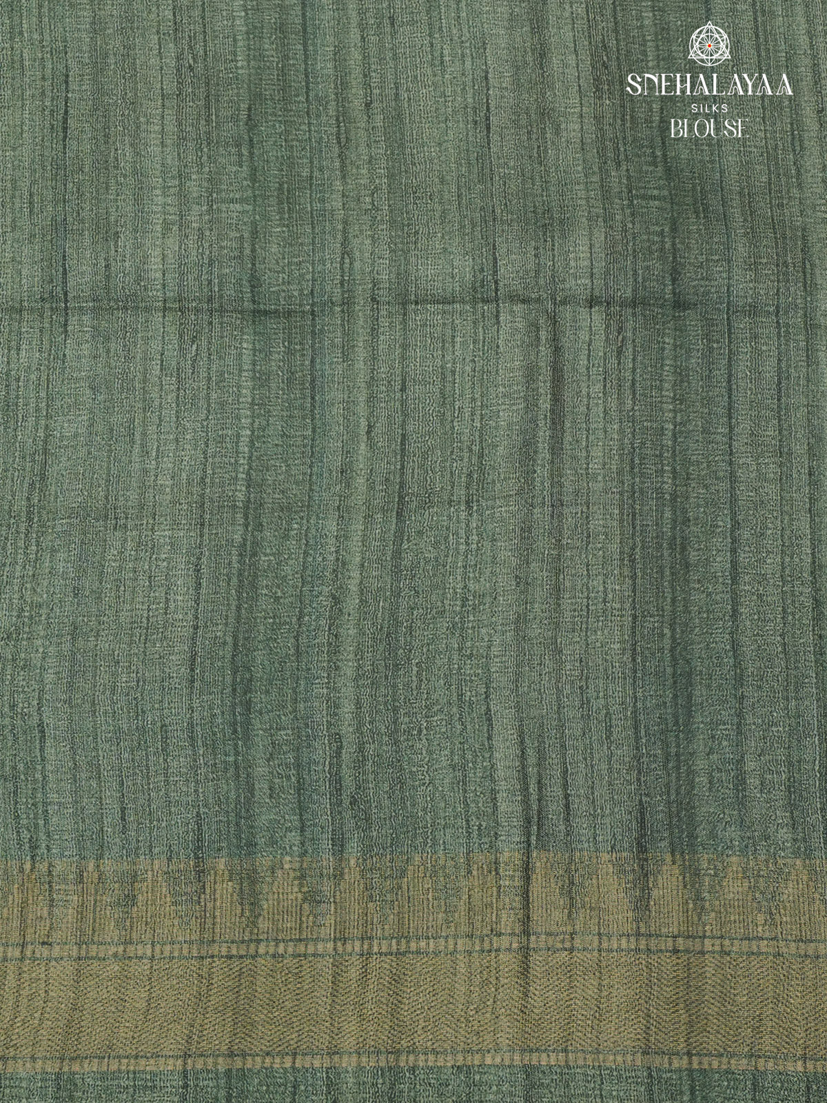 Beige Floral Printed Tussar Saree