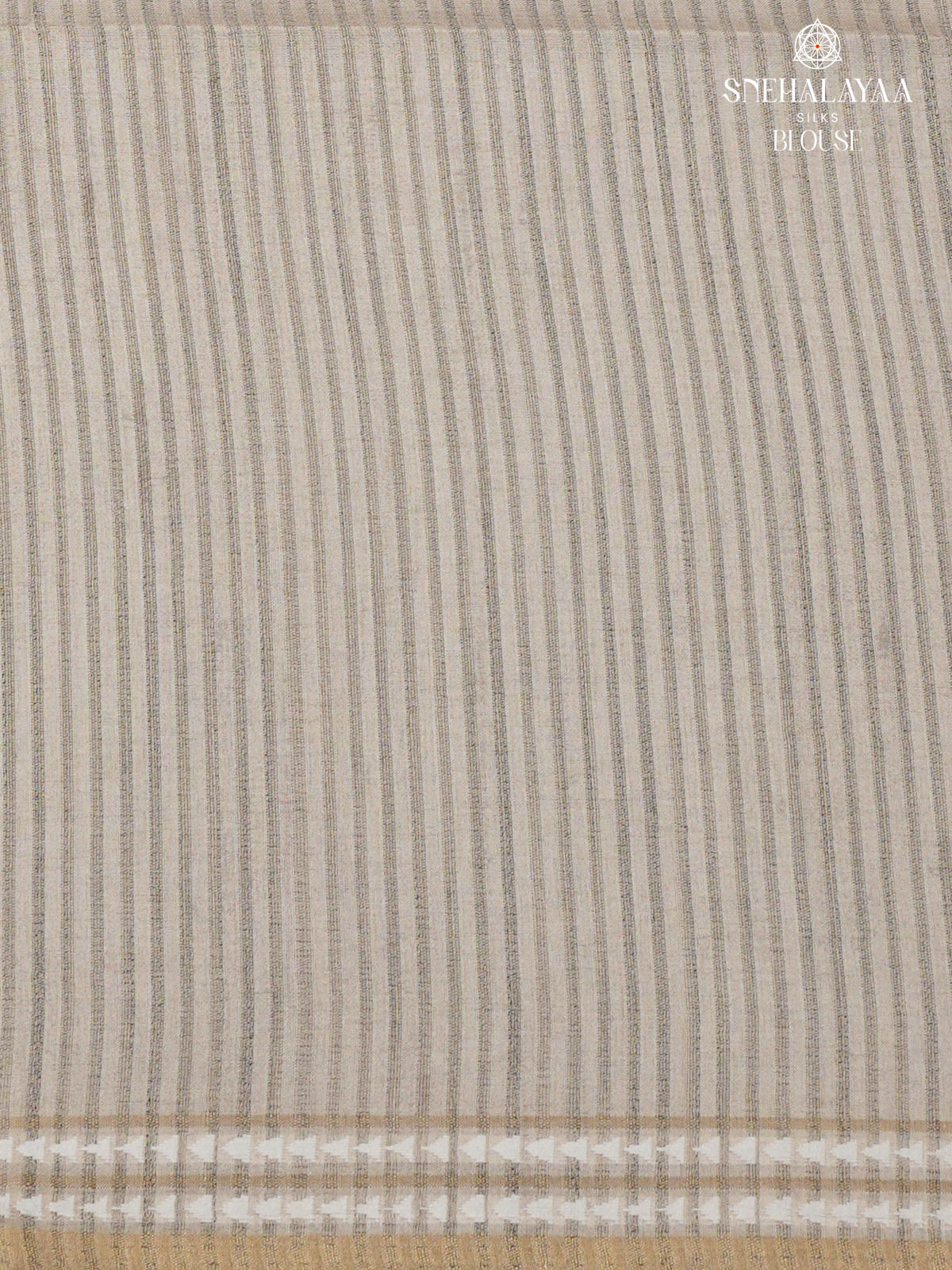 Grey Floral Printed Tussar Saree