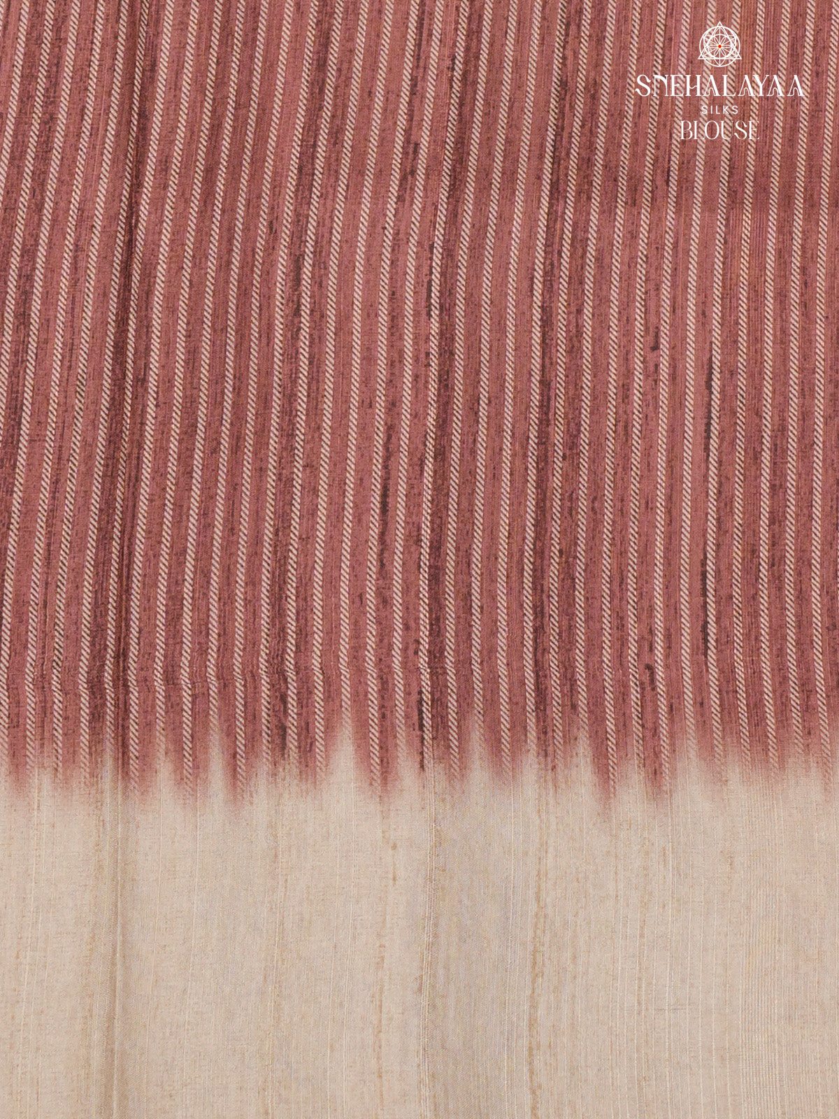 Maroon Tussar Embroidery Saree