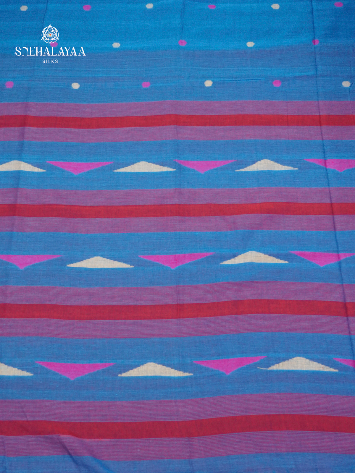 Royal Blue Sambalpuri Cotton Saree