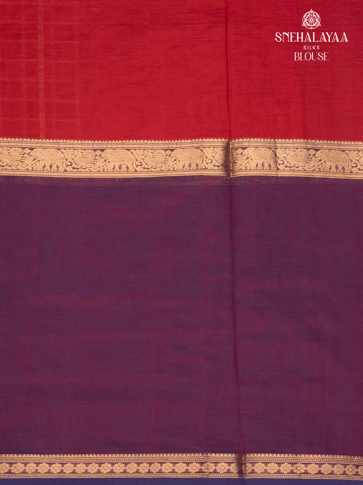 Red Kanchi Silk Cotton Saree