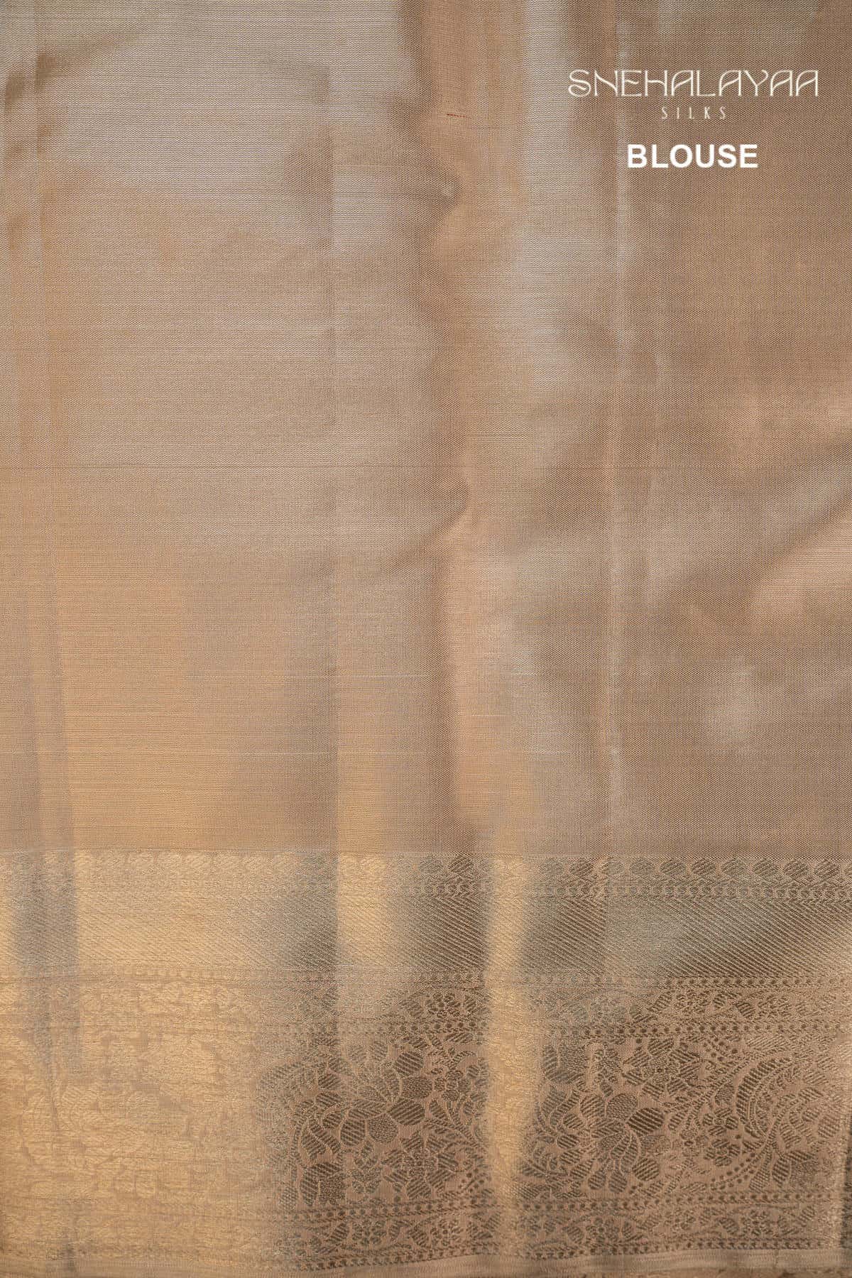 Gold Kancheevaram Tissue Silk Saree
