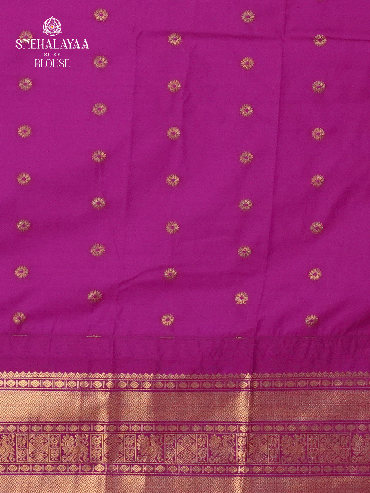 Pale Blue Gadwal Silk Saree