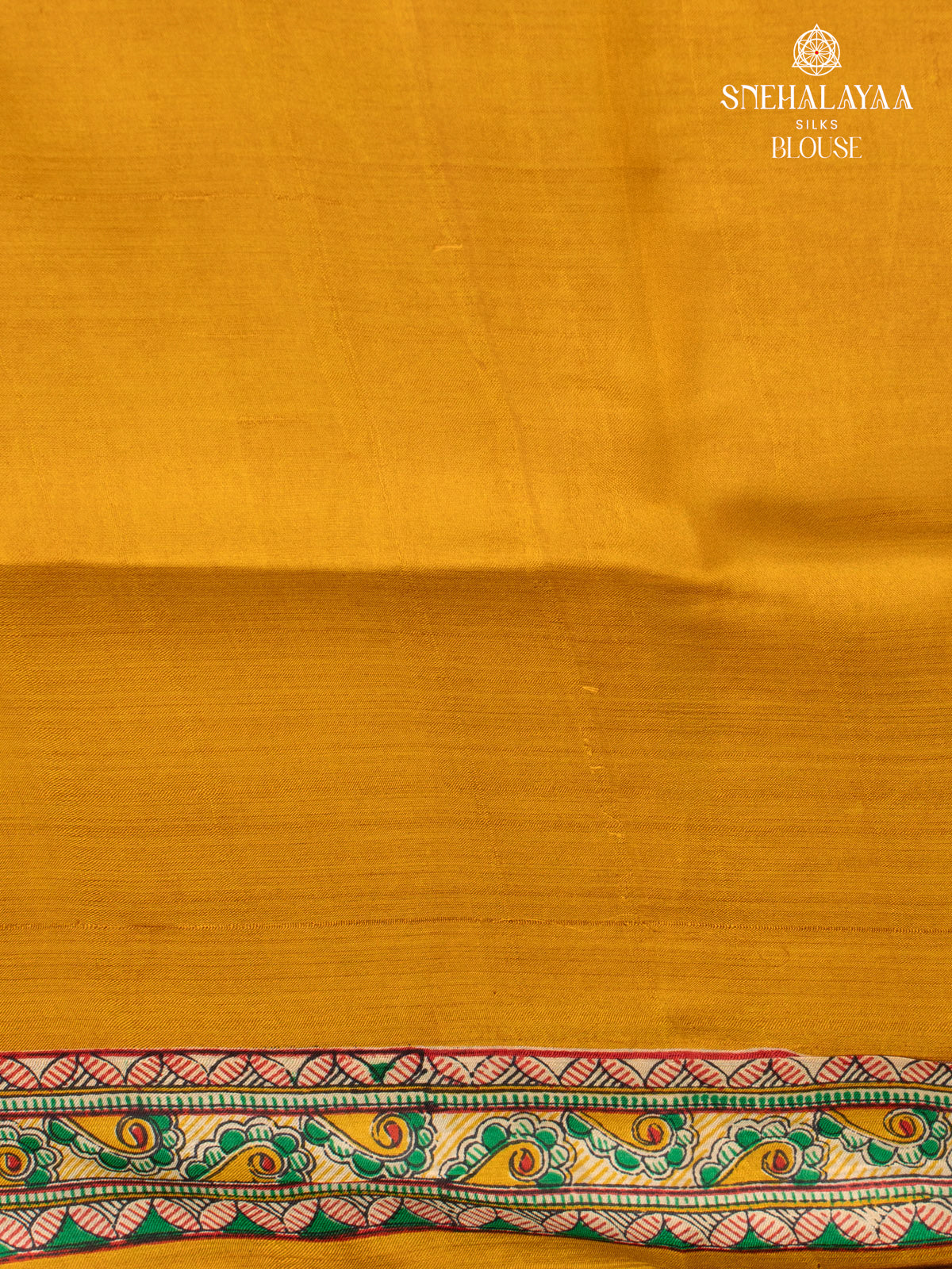Yellow Printed Tussar Saree