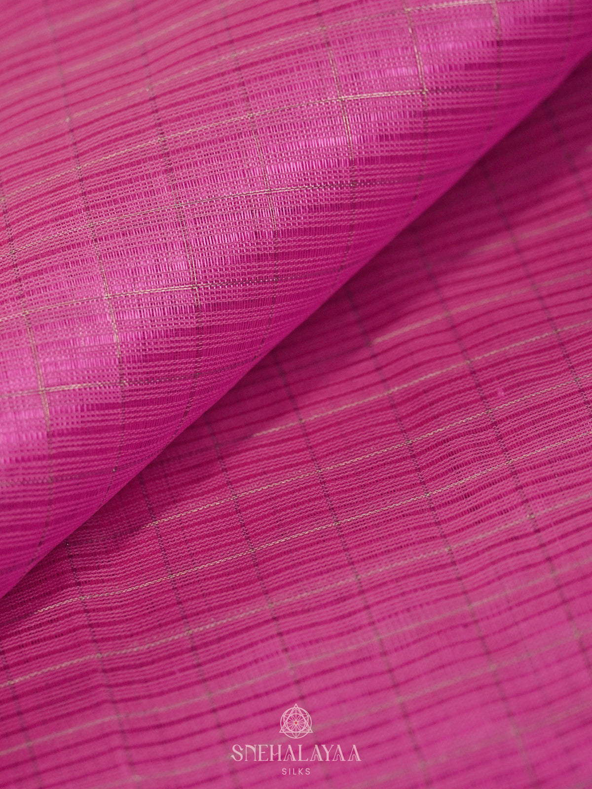 Pink Mangalagiri Silk Cotton Saree