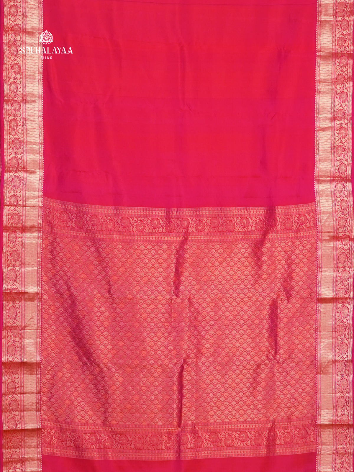 Rani Pink Kanjivaram Silk Saree