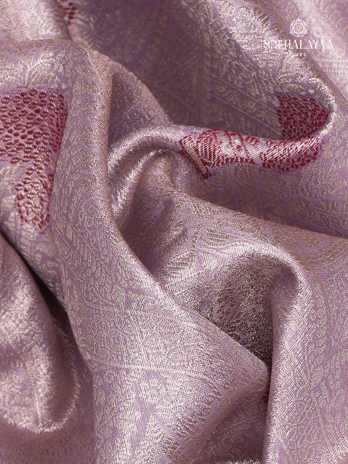 Lilac Art Silk Saree