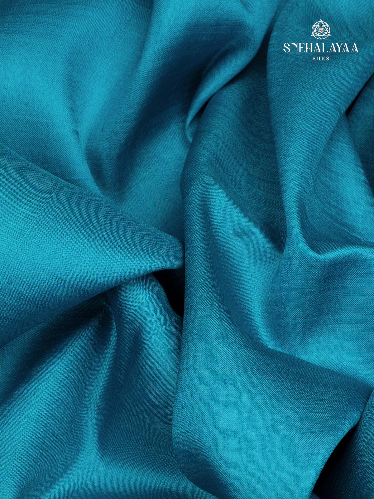 Blue Printed Tussar Saree