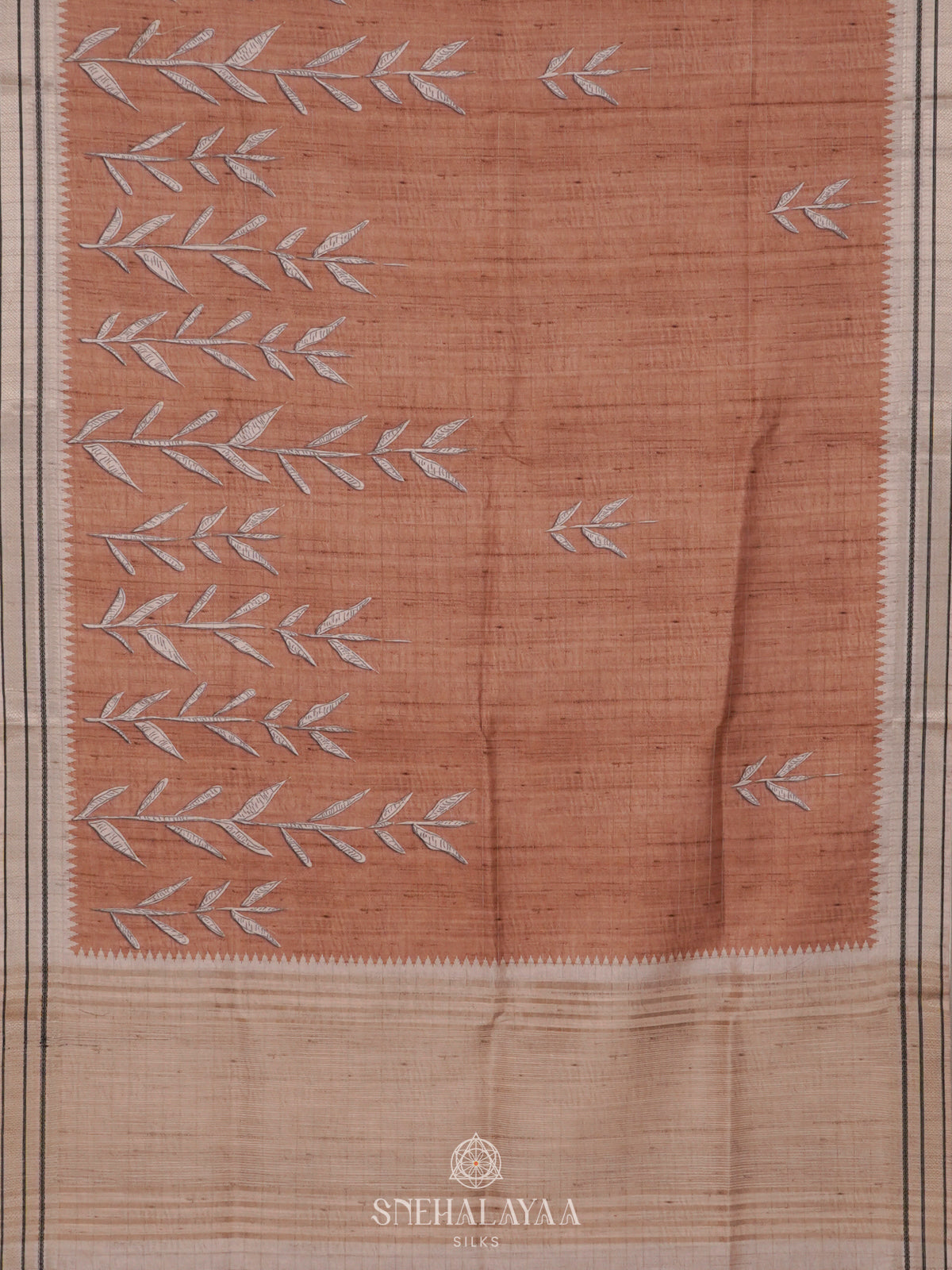 Sandal Tussar Saree