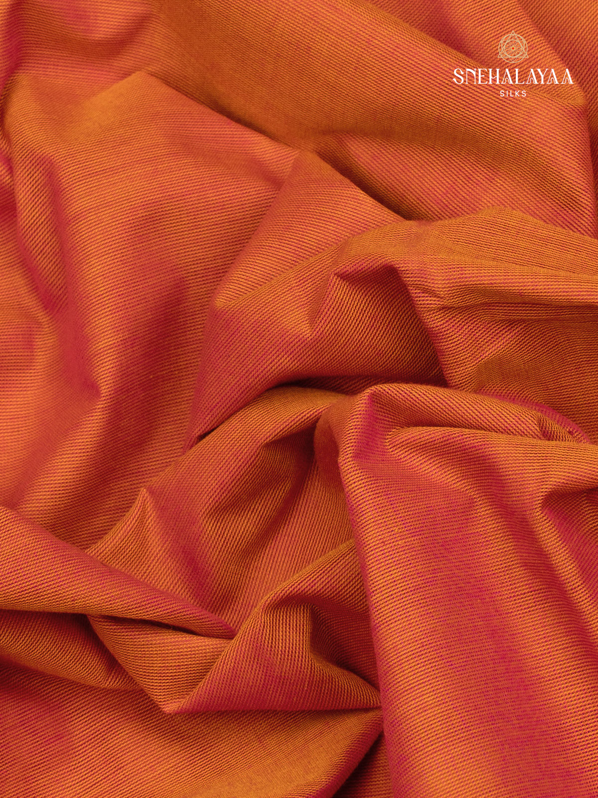 Orange Chettinad Cotton Saree