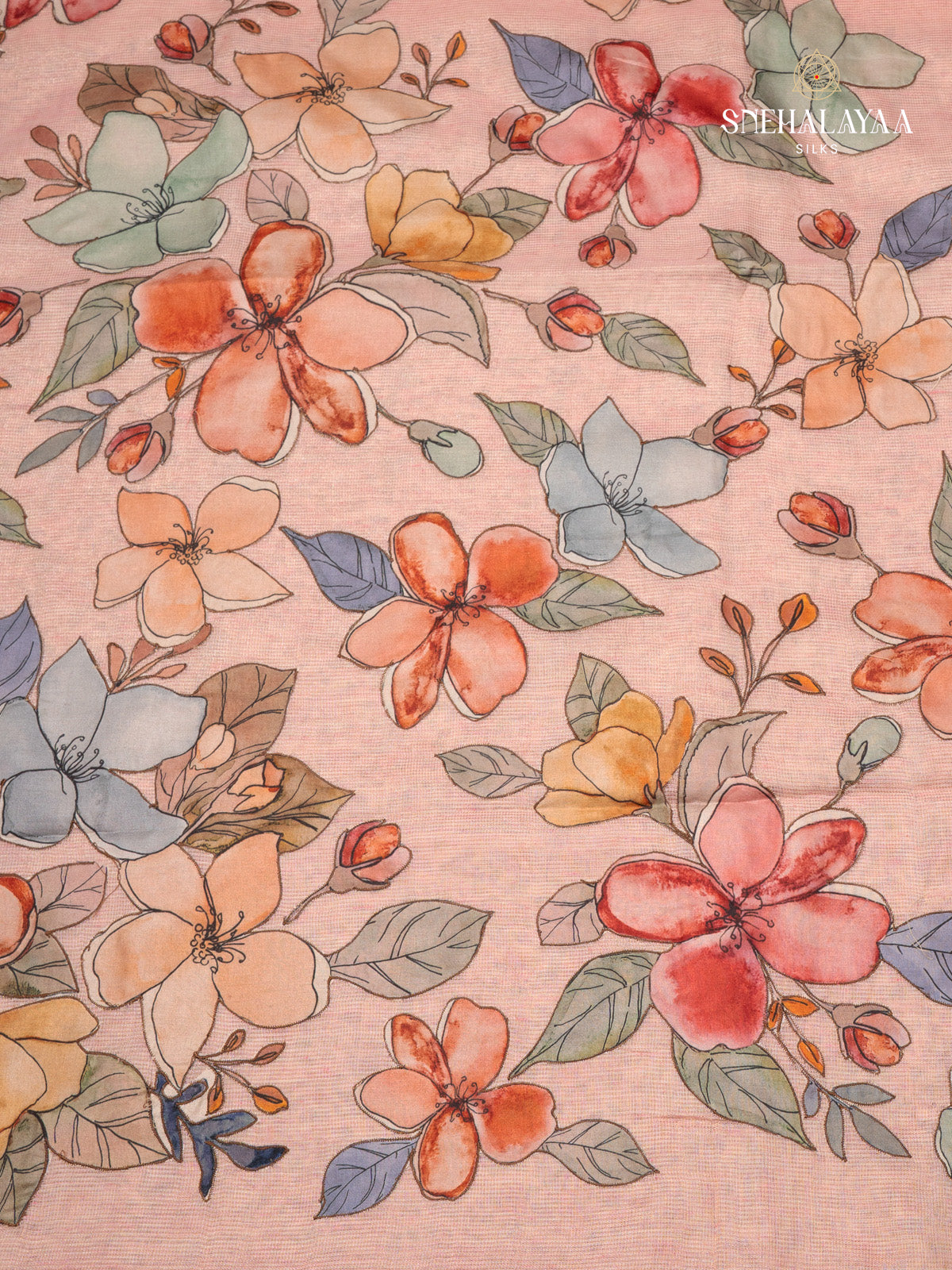 Peach Tissue Kota Saree