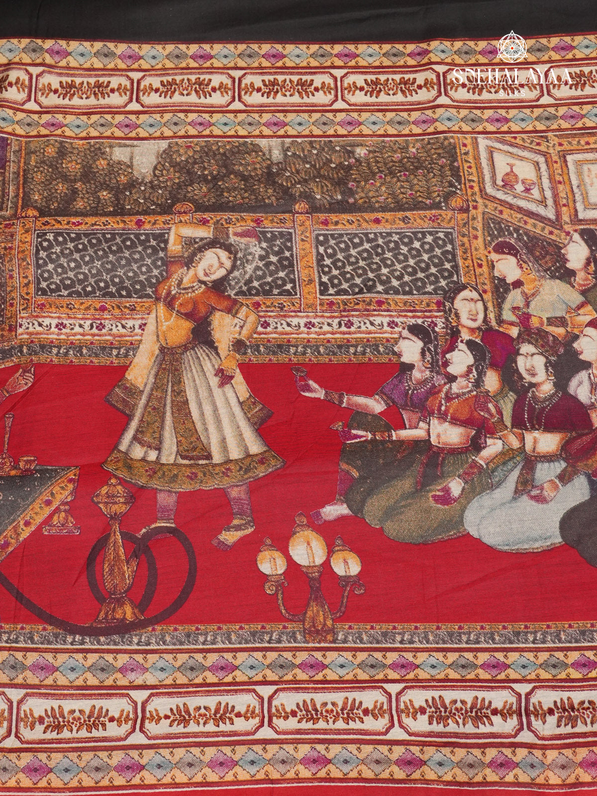 Black Munga Tussar Saree