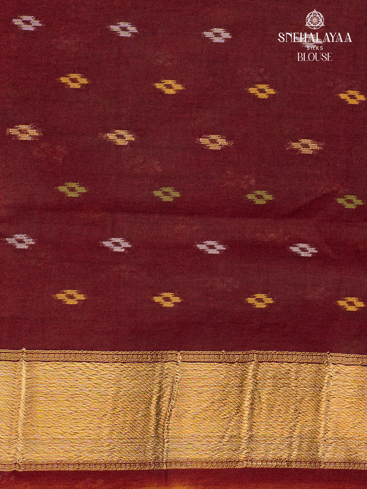 Yellow Ikat Silk Saree