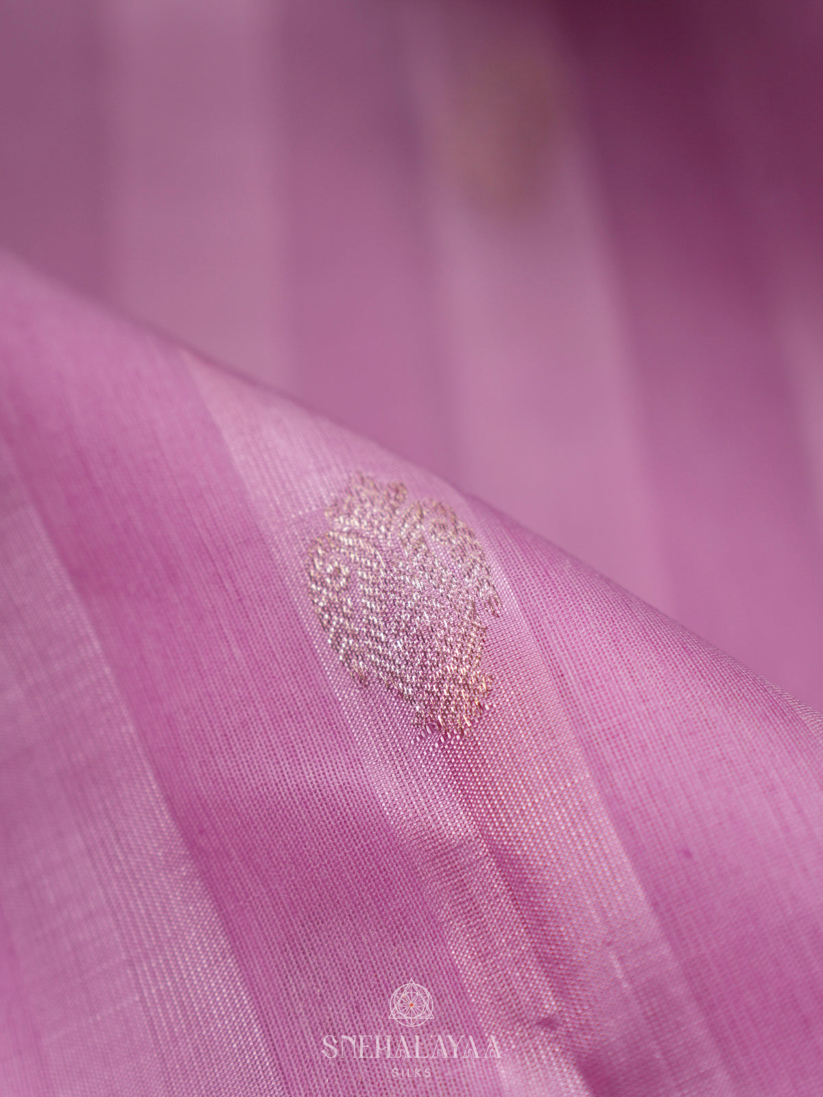 Lavender Kanchi Linen Silk Saree