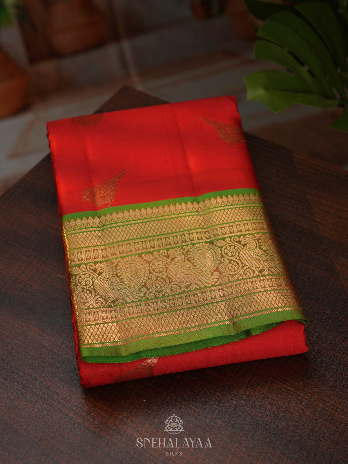 Red Kanjivaram Silk Saree