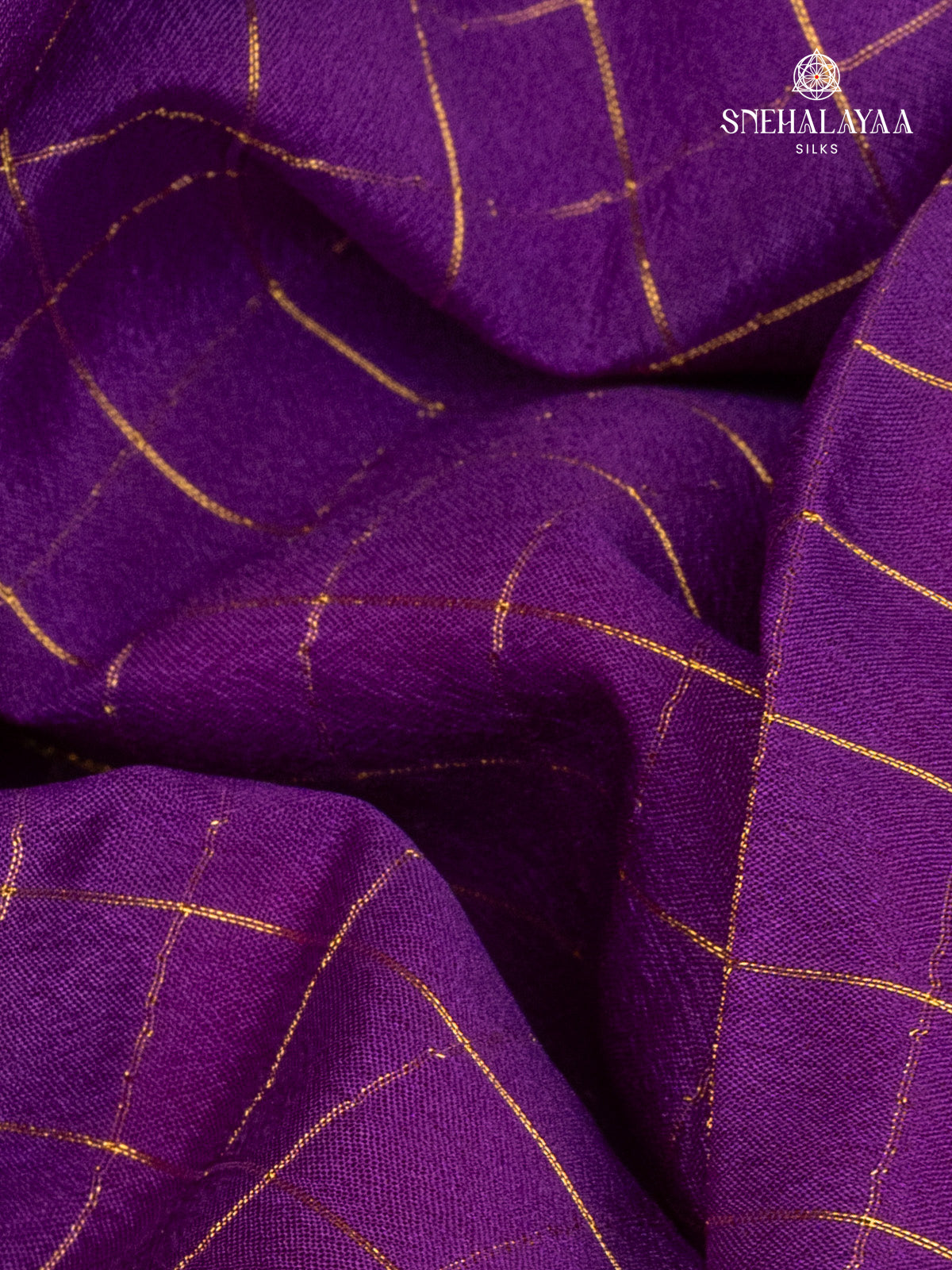 Purple Mysore Silk Saree