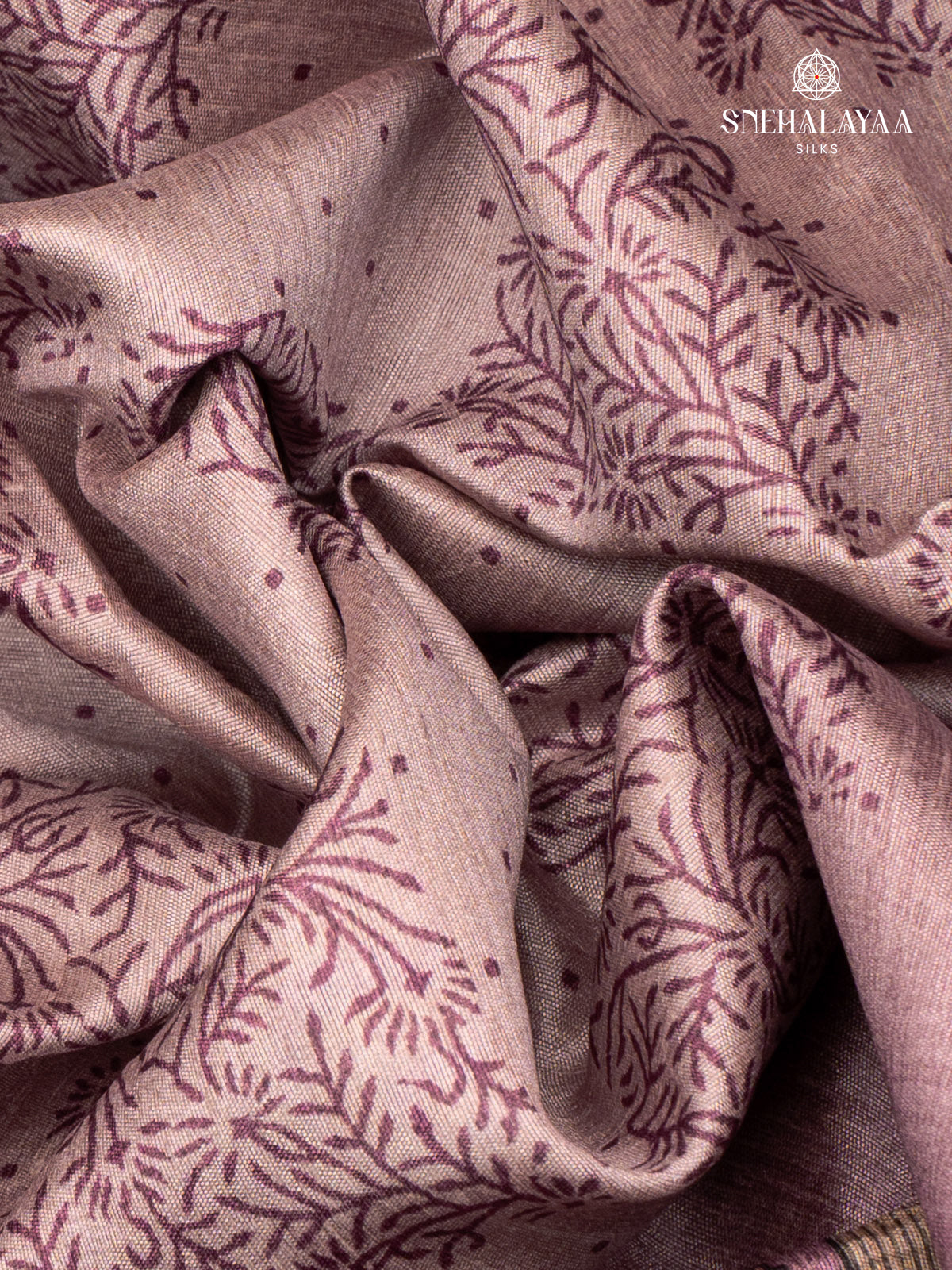 Purple Tussar Saree
