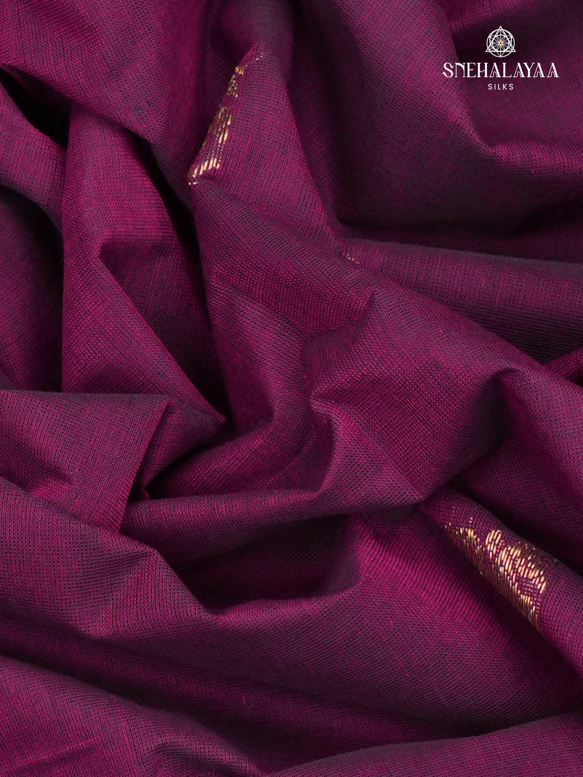 Purple Venkatagiri Cotton Saree