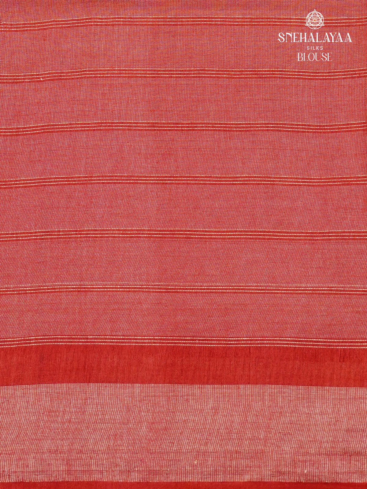 Red Bamboo Silk Saree
