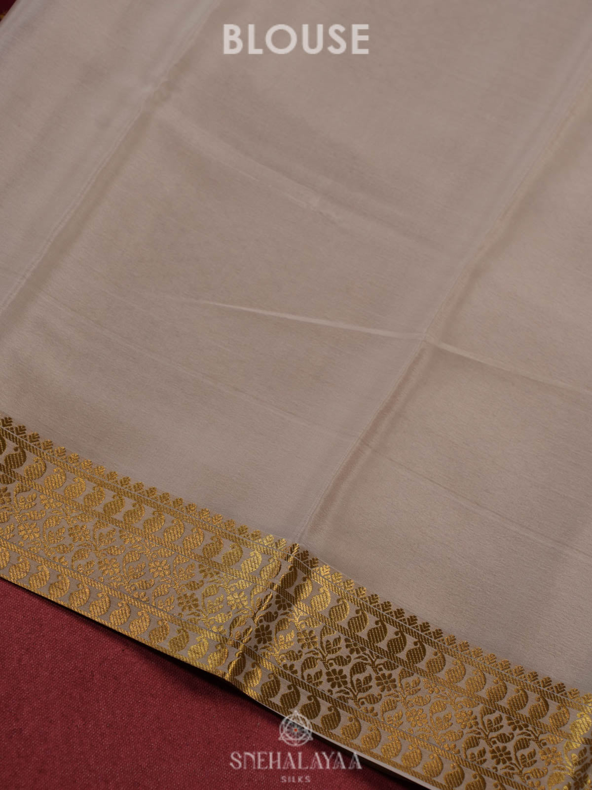 Wine Red Mysore Silk Saree