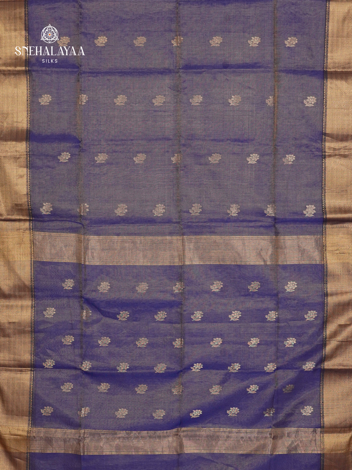 Blue Maheshwari Silk Cotton Saree