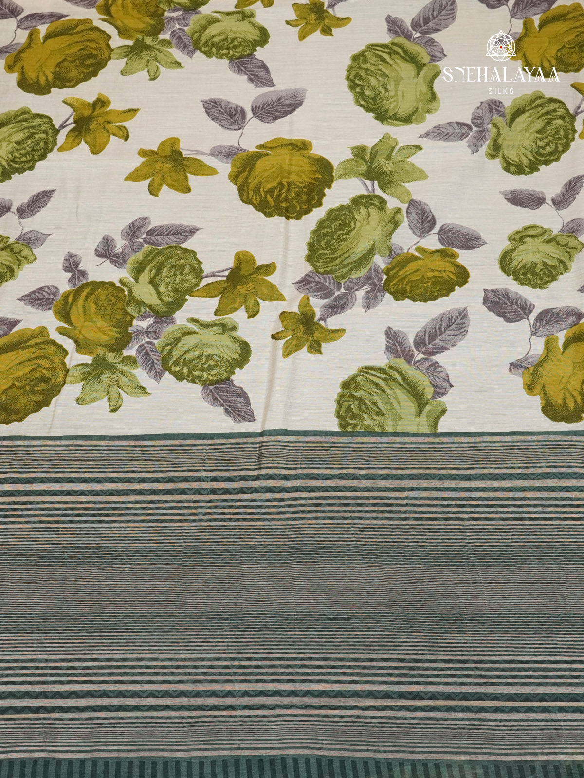 Off White Chanderi Saree