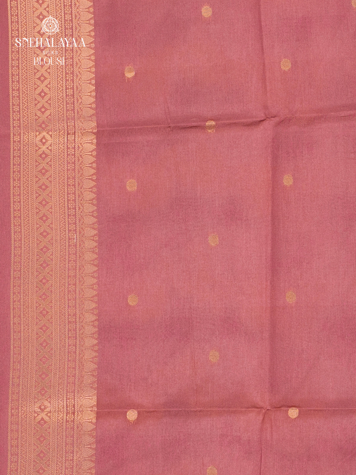 Dusty Mauve Jute Saree