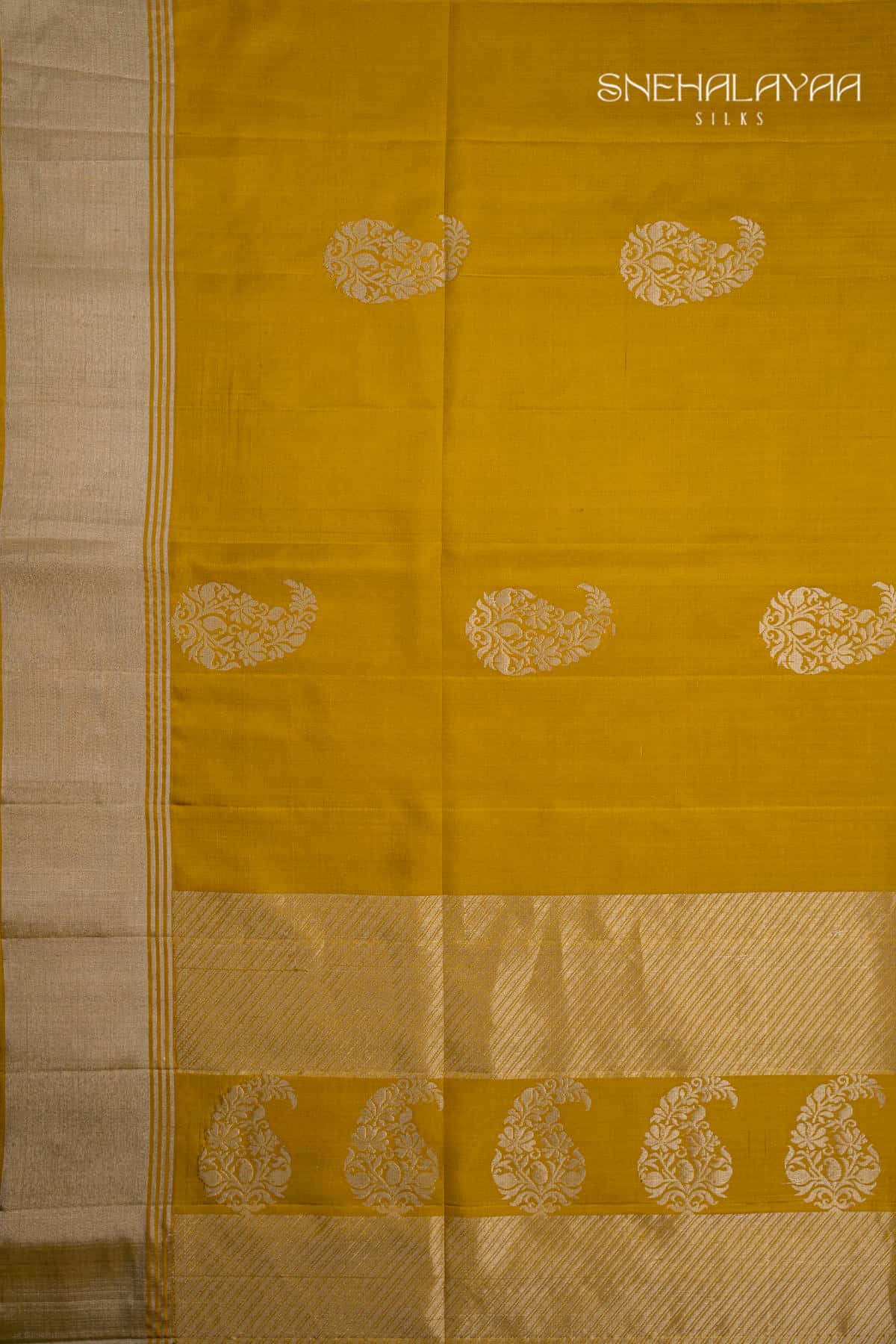 Mustard Soft Silk Saree