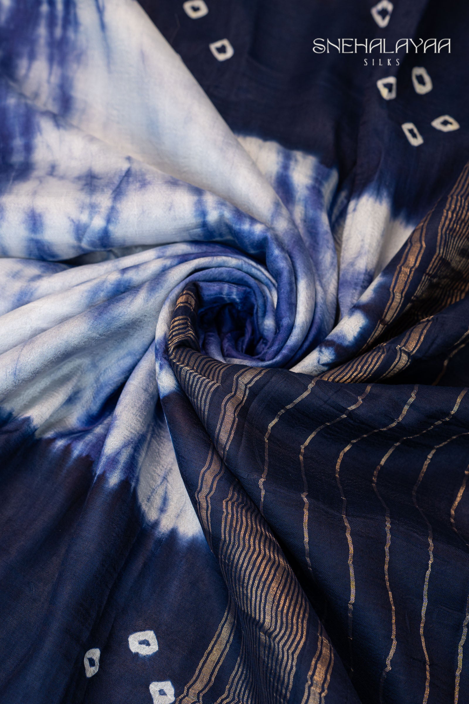 Blue Mangalgiri Silk Cotton Saree