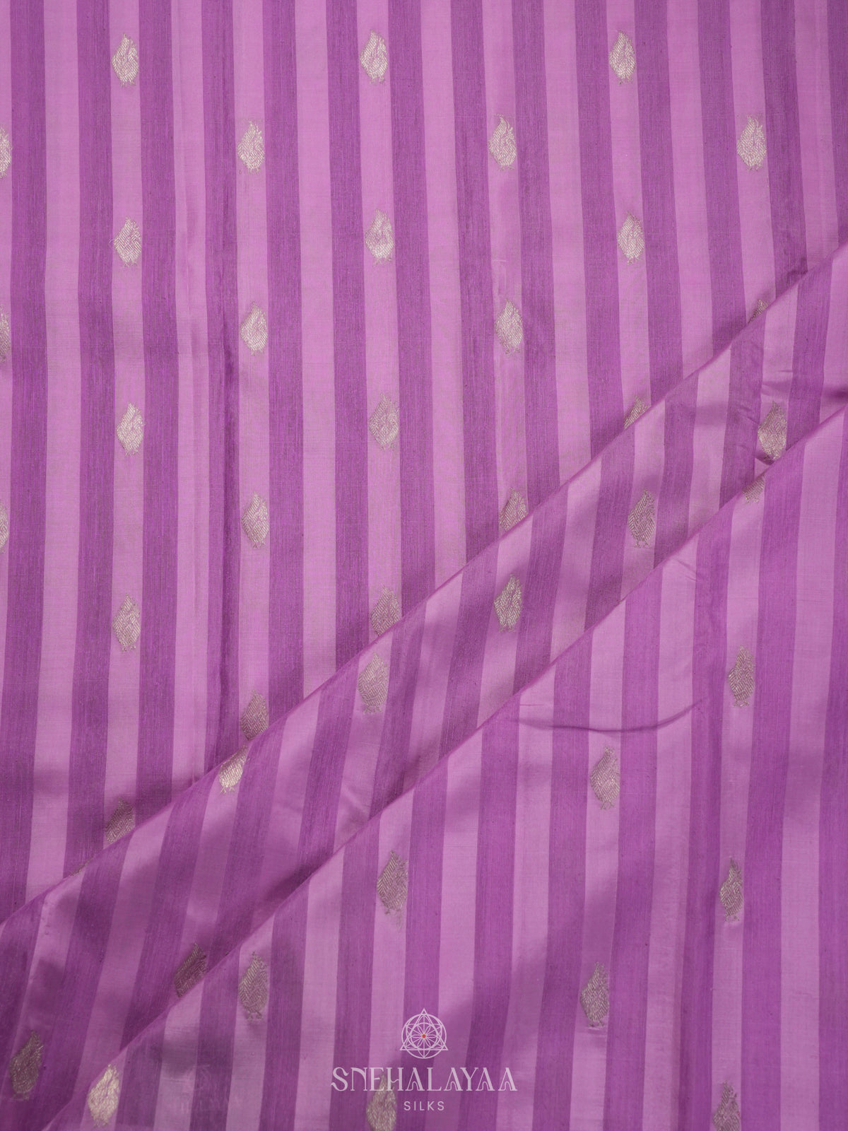Lavender Kanchi Linen Silk Saree