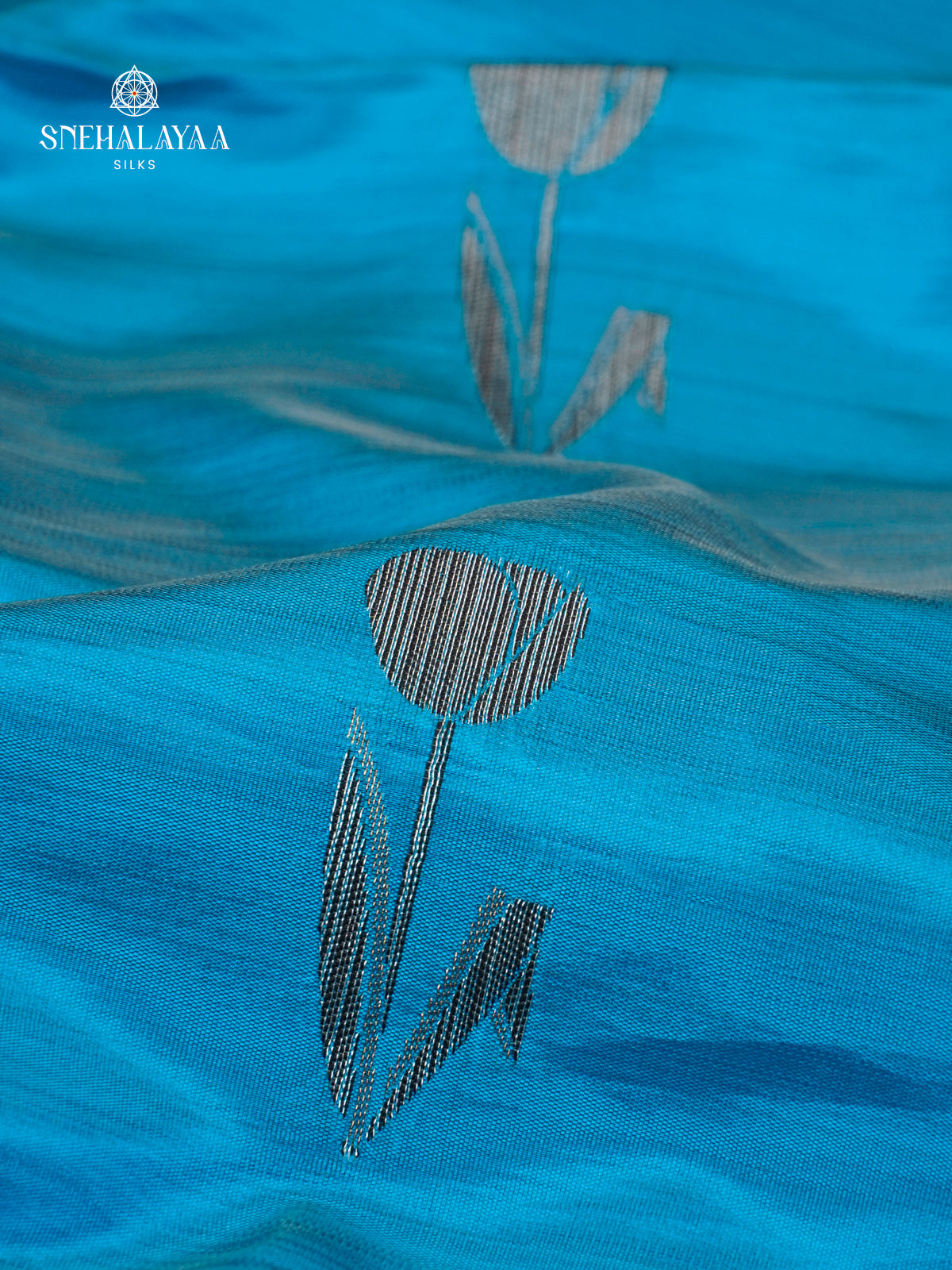 Blue Dola Silk Saree