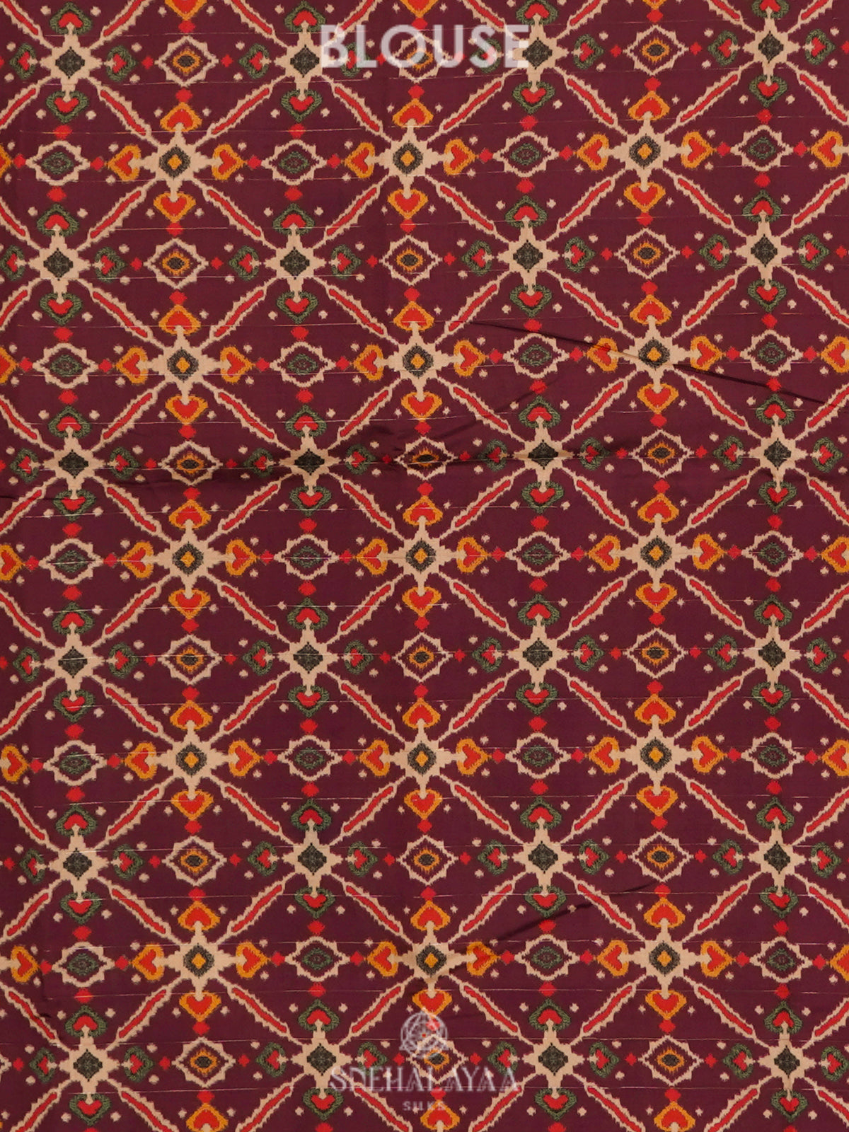 Marron Tussar Saree