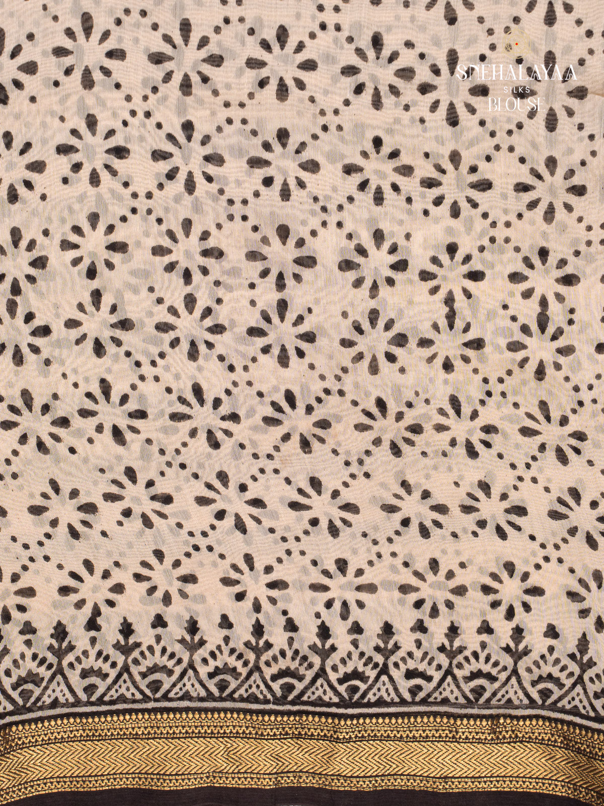 Off White Chanderi Saree