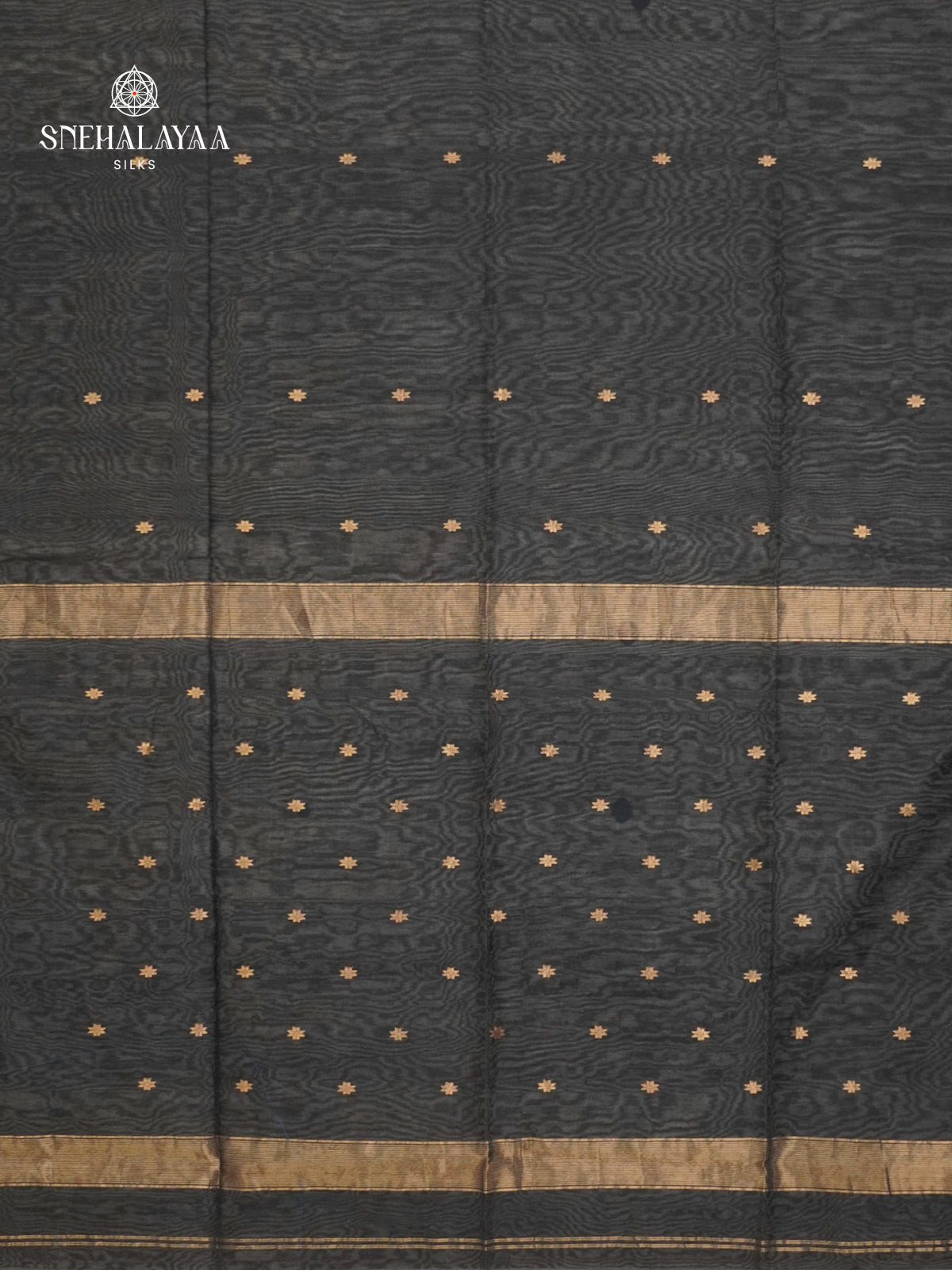 Black Maheshwari Silk Cotton Saree