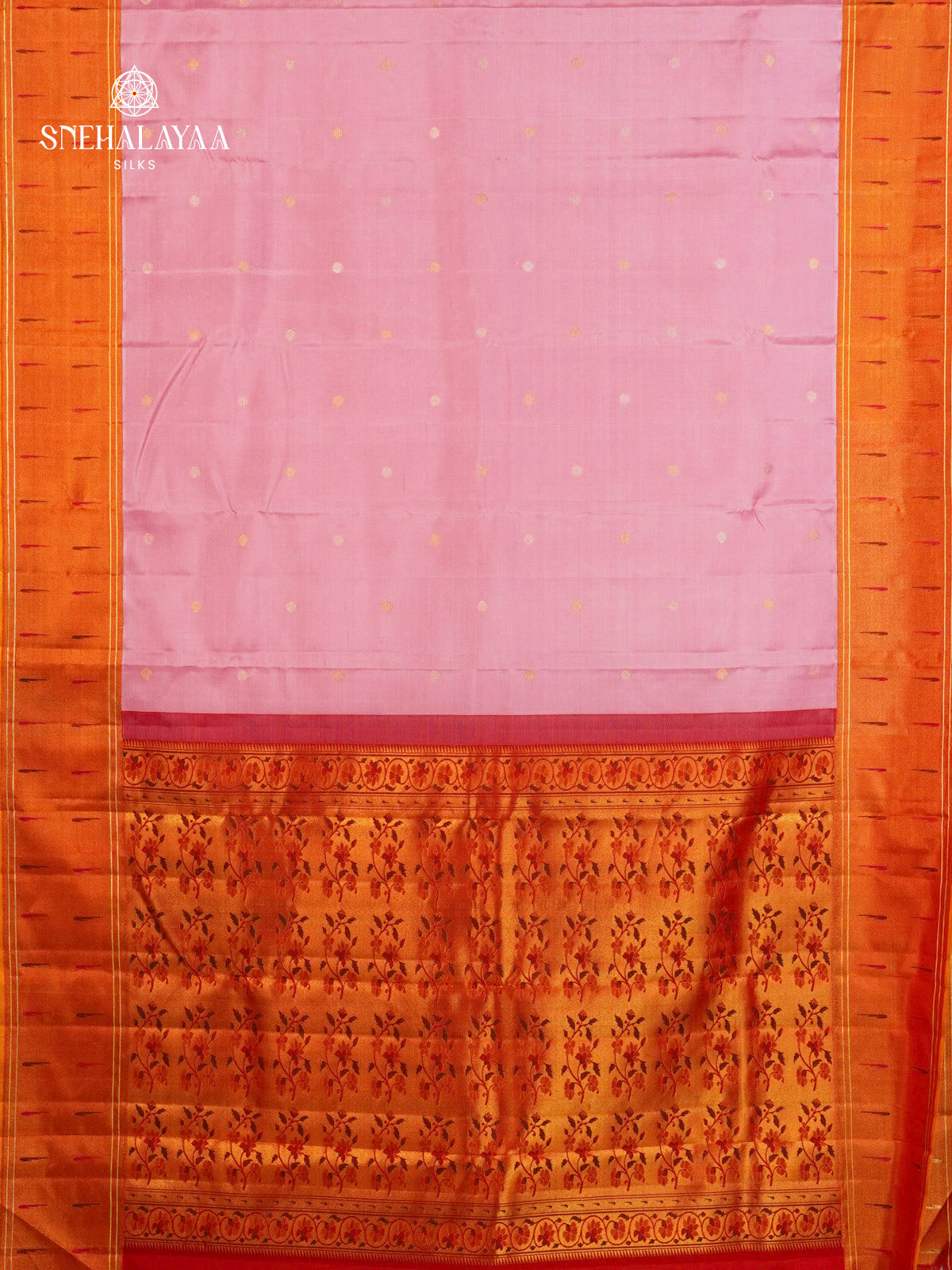 Pastel Pink Kanjivaram Silk Saree