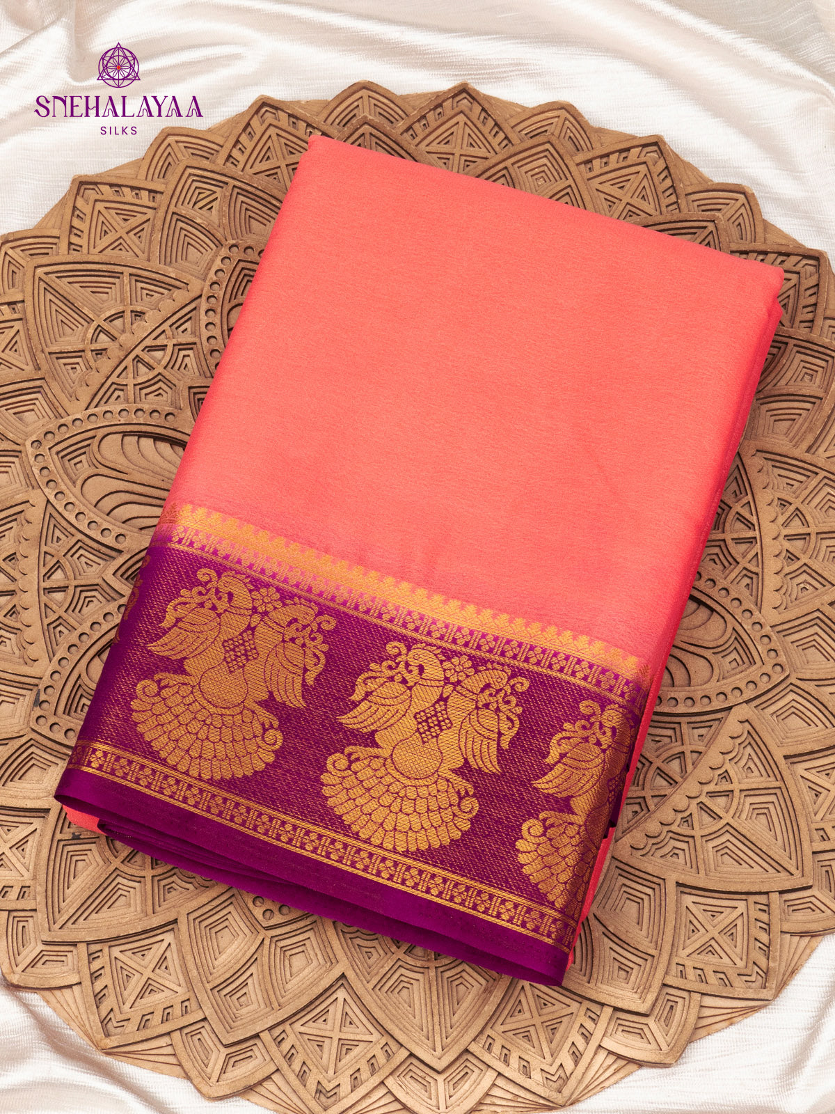 Pink Mysore Silk Saree