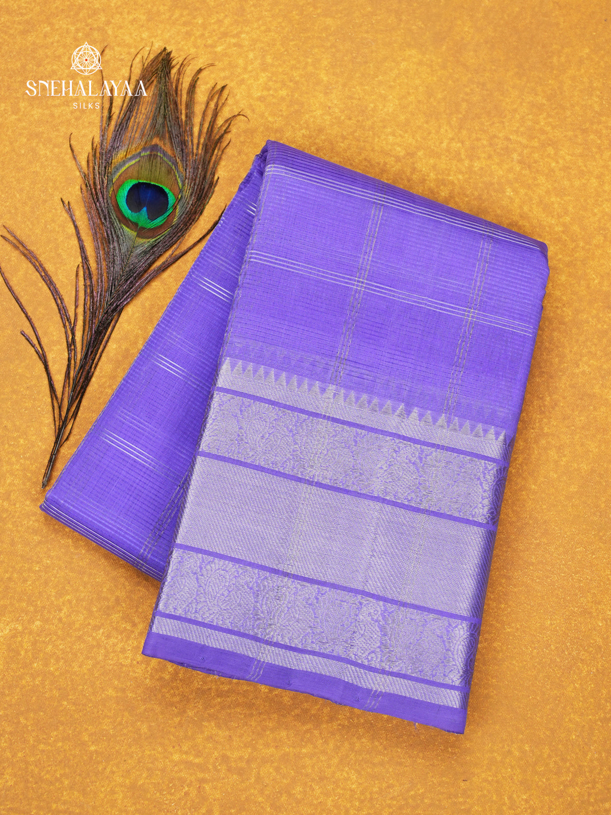 Soft Purple Mangalagiri Silk Cotton Saree