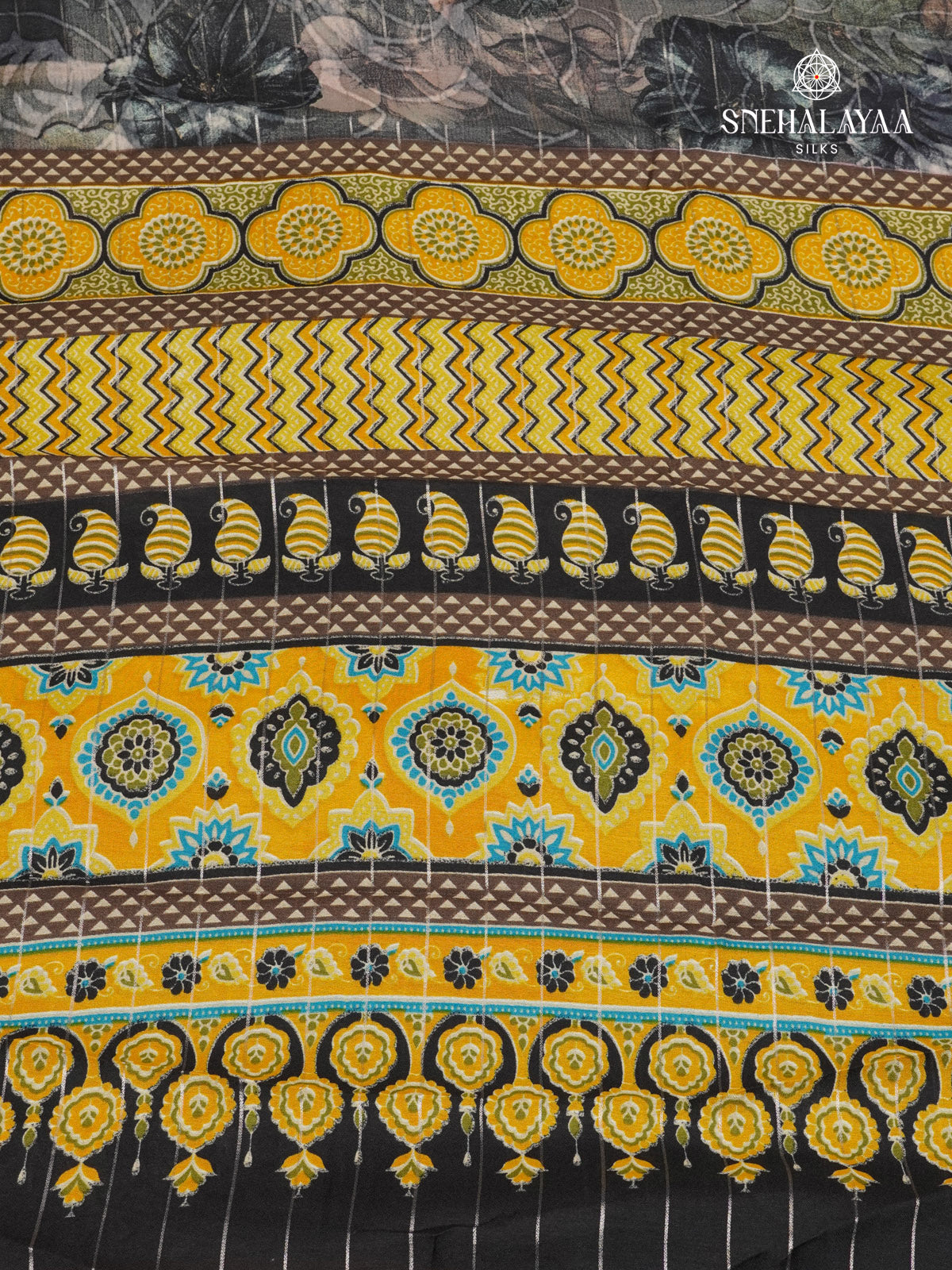 Grey Dola Silk Saree