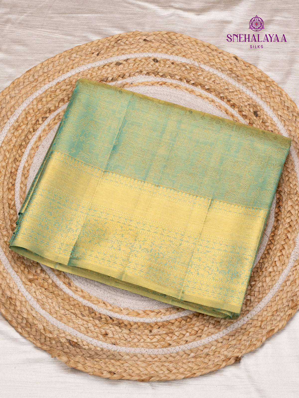 Pale Green Kanjivaram Silk Saree