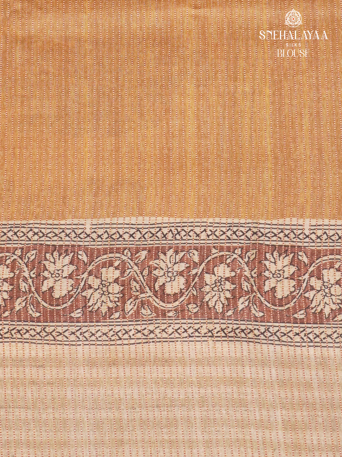Brown Tussar Saree